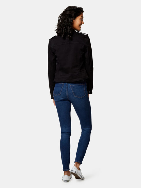 Natalie Casual Jacket, Black, hi-res
