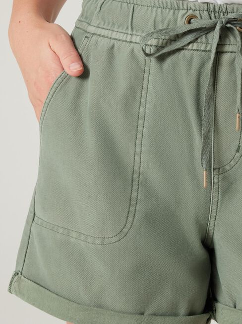 Elly Luxe Short, sage, hi-res