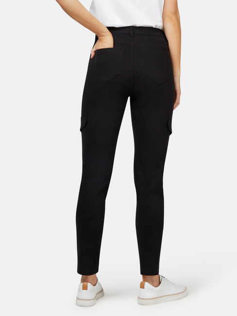 Frankie Utility Pant, Black, hi-res