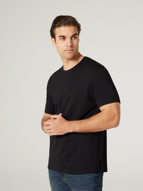 SS Basic Tee, Black, hi-res