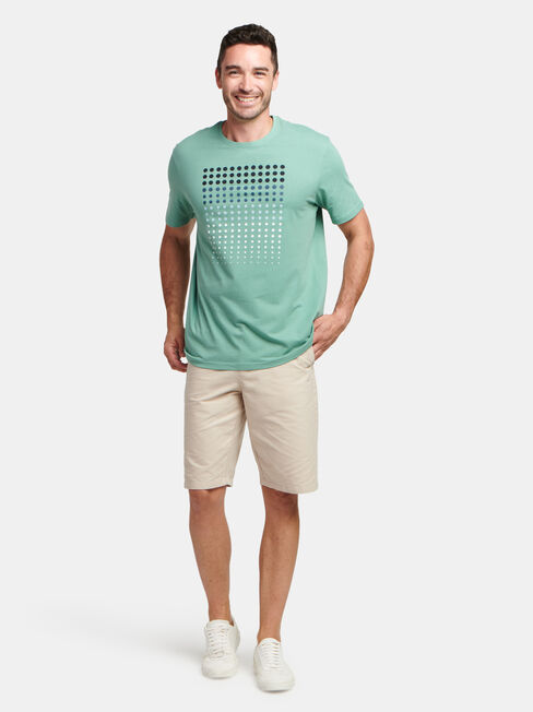 Levi Short Sleeve Print Crew Tee, Green, hi-res