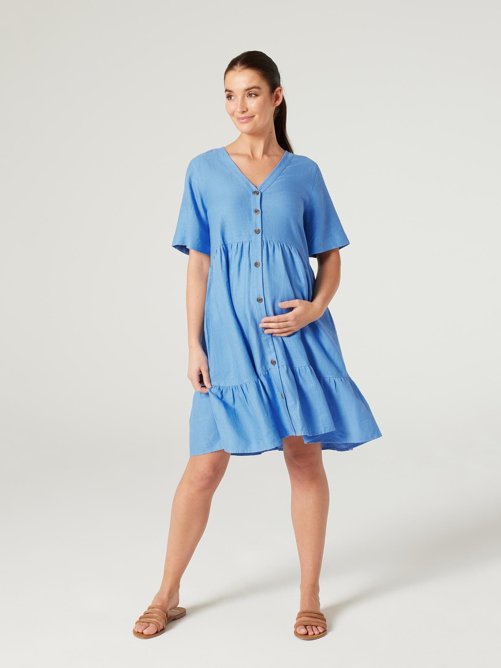Button down shop smock dress