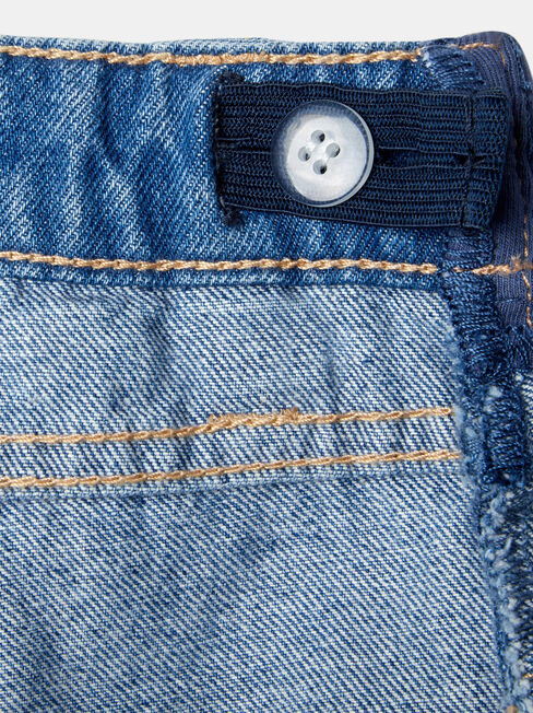 Milli Maternity Distressed Short, Blue, hi-res