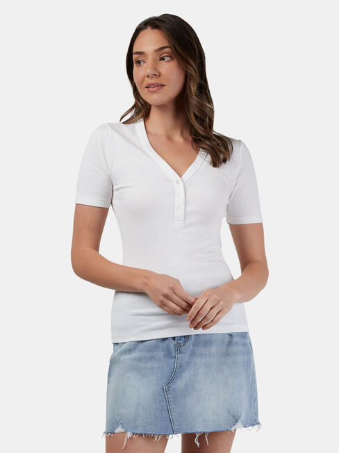 Jessie Henley Tee, White, hi-res