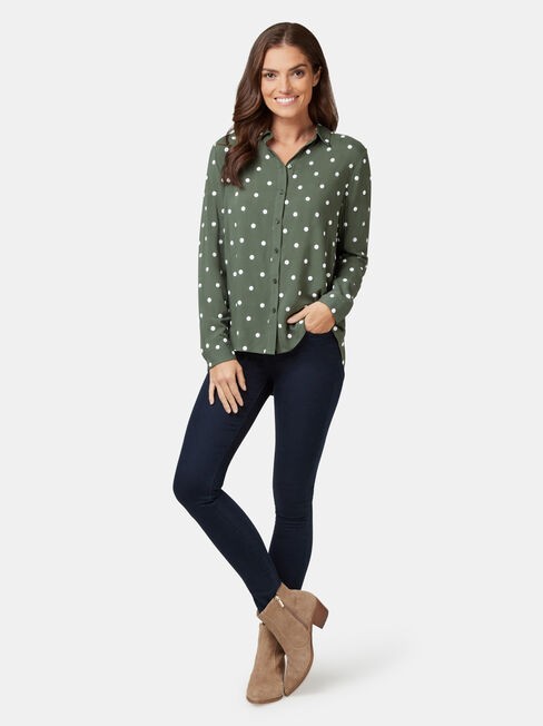 Thea Embroidered Shirt, Multi, hi-res