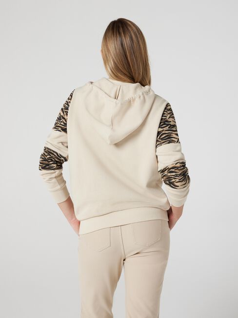 J-Luxe Hooded Sweat, Bone, hi-res