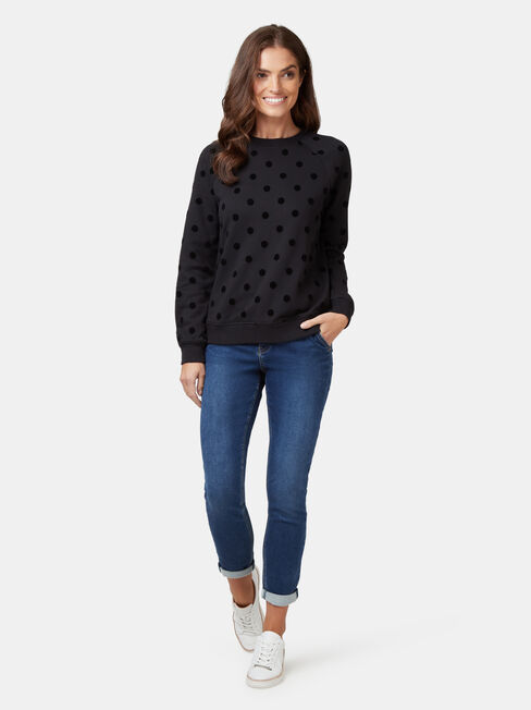 Viola Sweatshirt, Black, hi-res