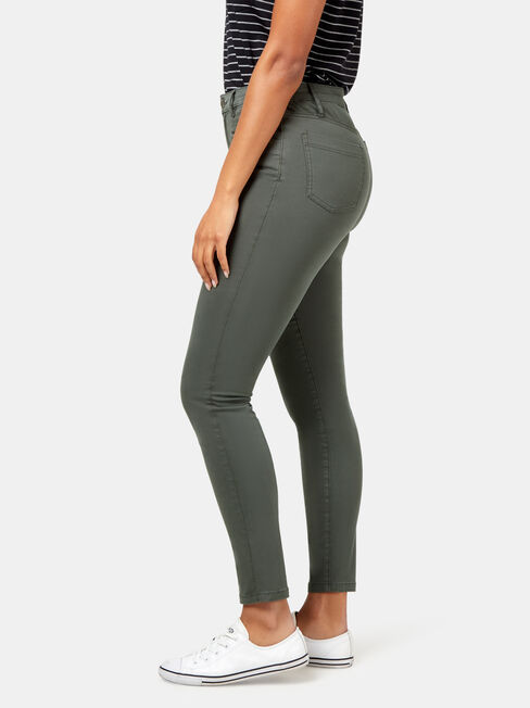 Veronica High Waist Pant, Green, hi-res