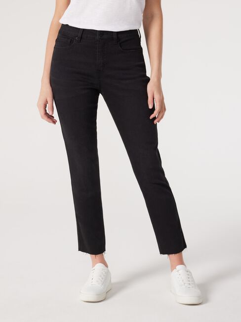 Izzy Mid Waisted slim Crop jeans
