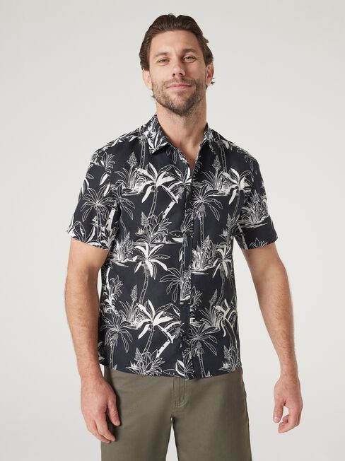 Short Sleeve Leon Print Shirt