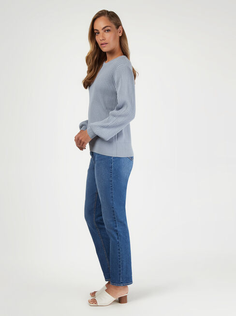 Adriana Rib Knit, Grey, hi-res
