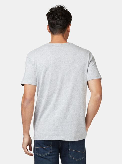 Basic Short Sleeve Tee, Grey, hi-res