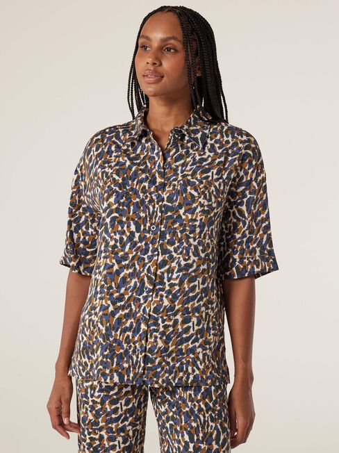 Vessna Relaxed Shirt, Blurred Animal, hi-res