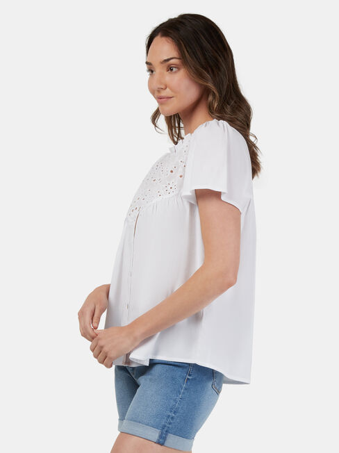 Lexie Broderie Top | Jeanswest
