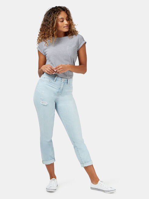 Bella Crop Boyfriend Jean, LightWash, hi-res
