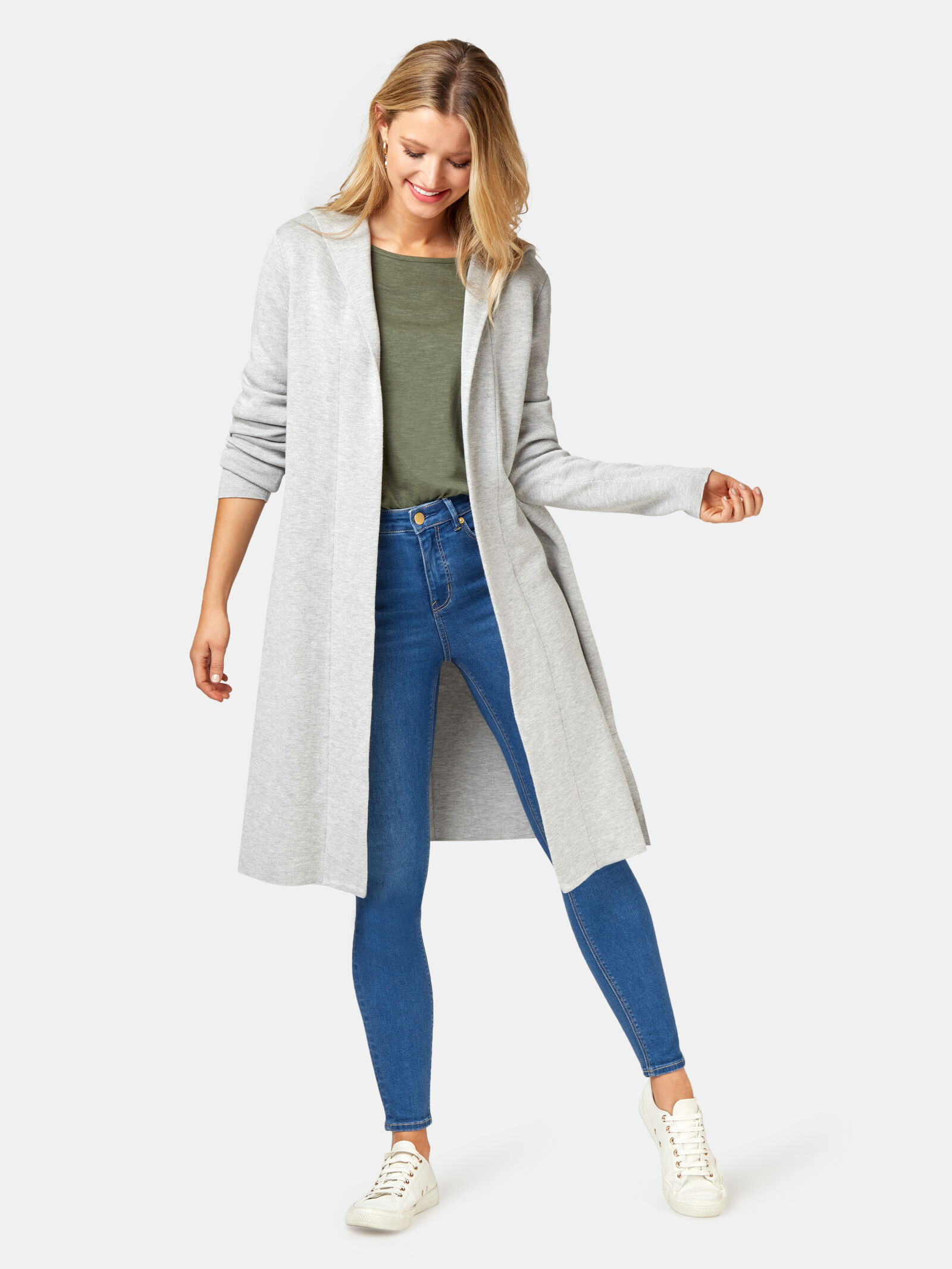 Womens hooded hotsell coatigan