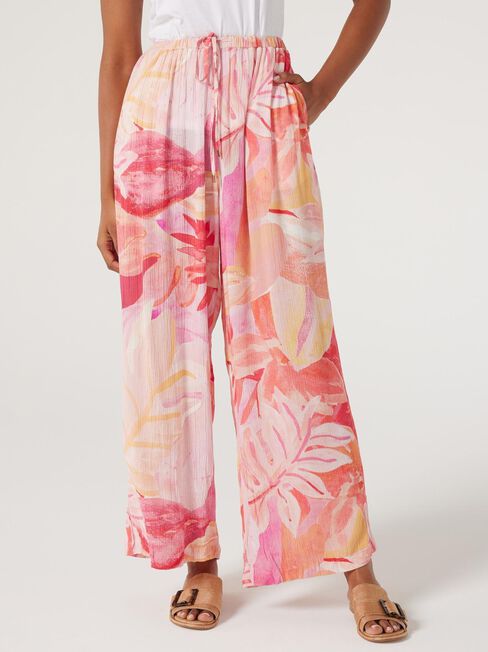 Tiff Wide Leg Pant, Summer Sunset, hi-res