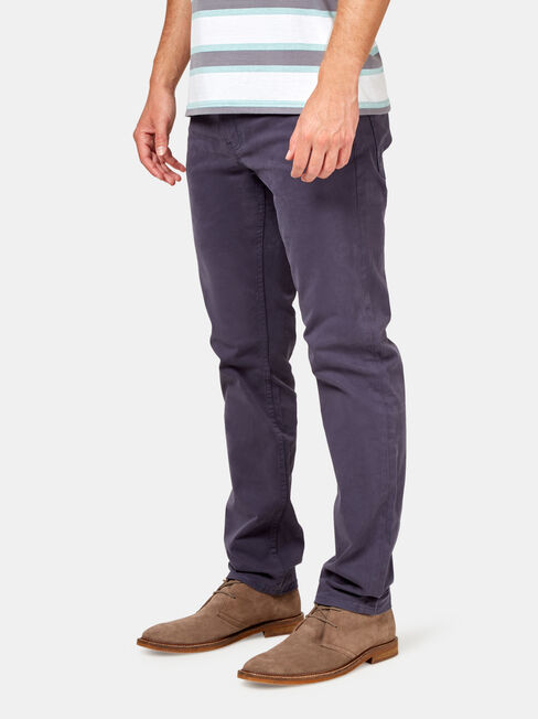 Slim Straight Jeans Navy, Coloured, hi-res