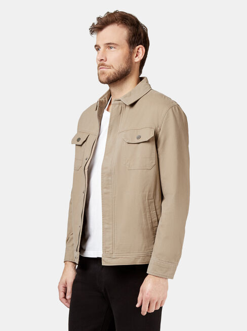 Carter Trucker Jacket, Brown, hi-res