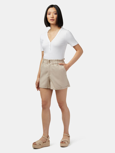 Cotton Paperbag Short | Jeanswest