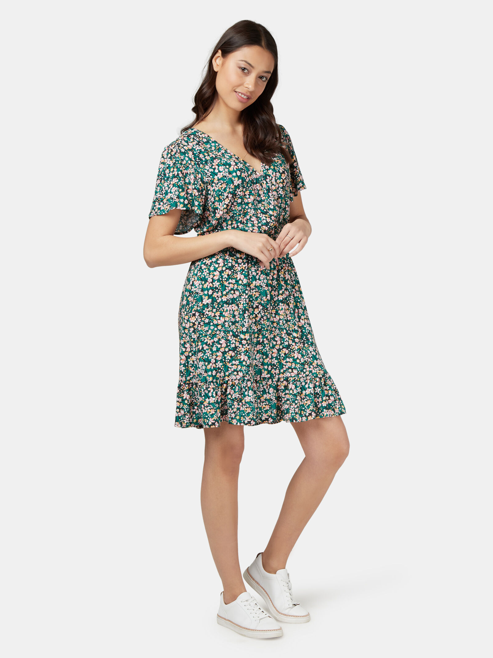 Harmony Flutter Sleeve Dress