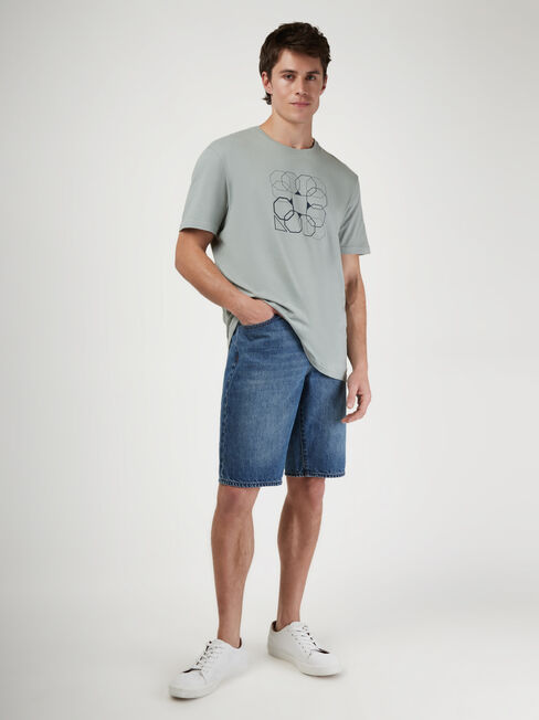 Kohen Denim Short, Blue, hi-res