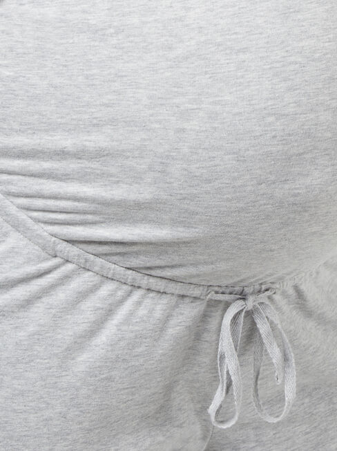 Louisa Drop Crotch Jersey Pant, Grey, hi-res