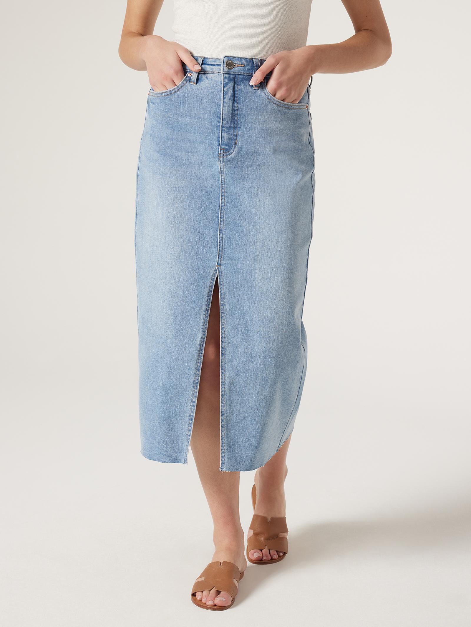 Missy Denim Midi Skirt Jeanswest