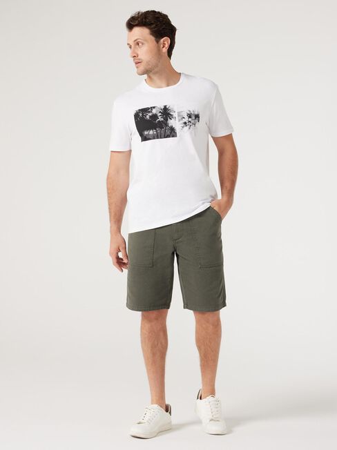 SS Ken Print Crew Tee, White, hi-res