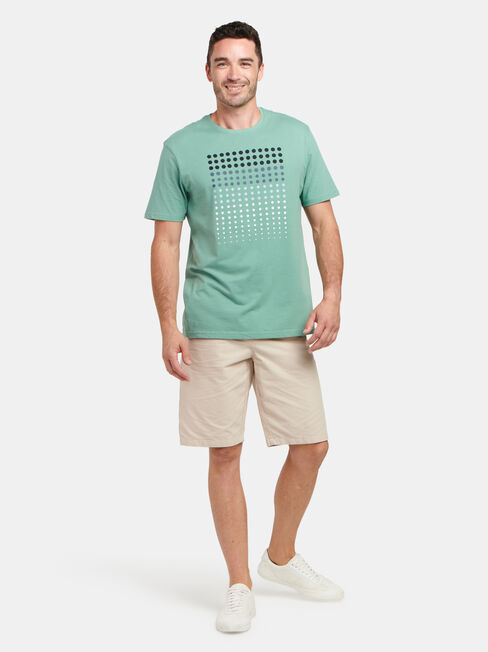 Levi Short Sleeve Print Crew Tee, Green, hi-res