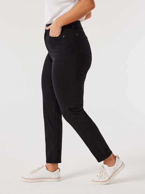 Sienna Curve Embracer High Waisted Slim Straight Jeans, Coloured, hi-res