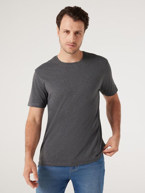 SS Fin Premium Basic Crew Tee | Jeanswest