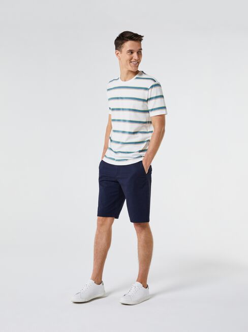 SS Jeremy Stripe Crew Tee, Blue Stripe, hi-res