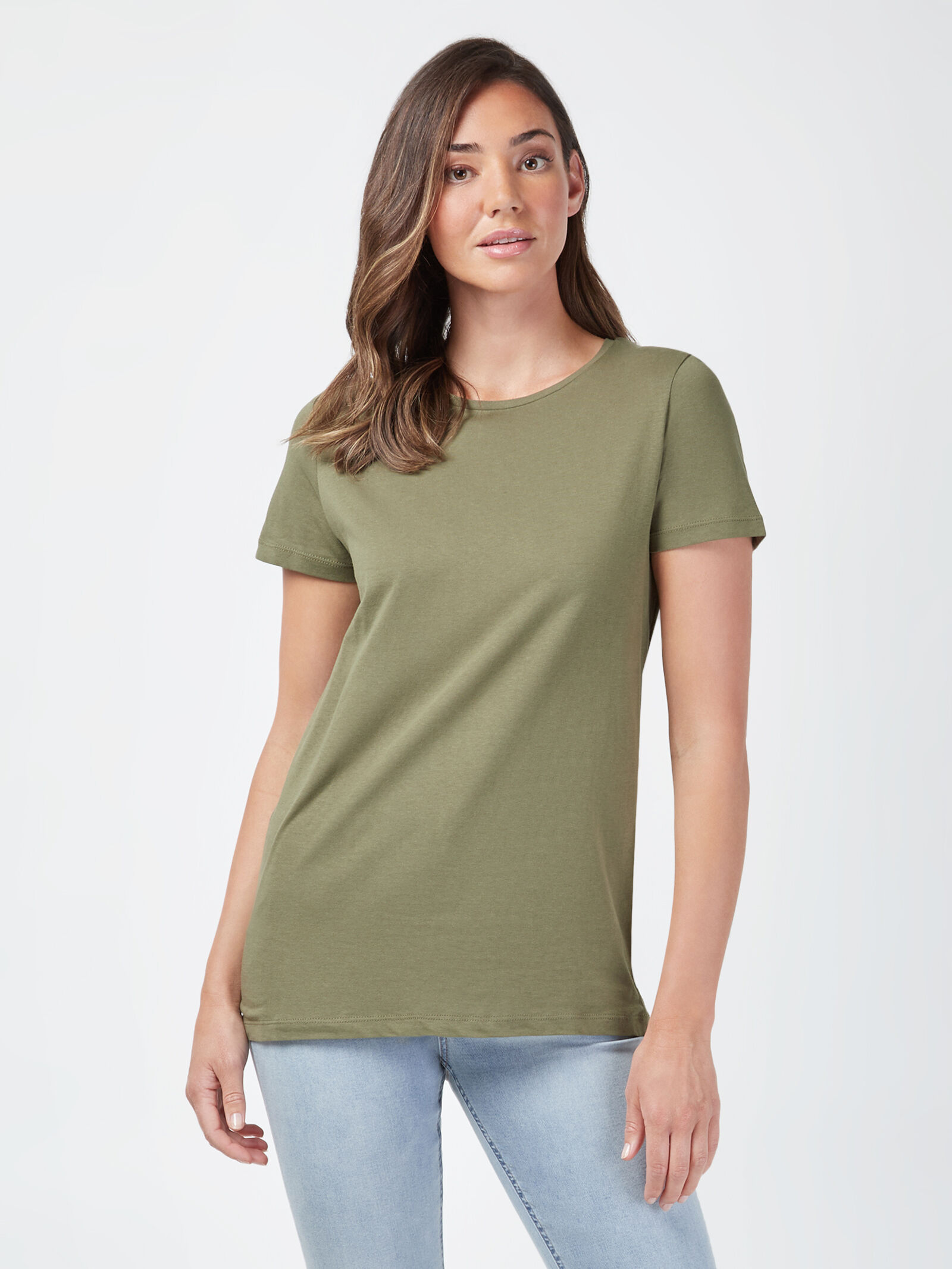 Curve Hem Crew Tee