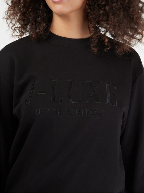 J-Luxe Sweat, Black, hi-res