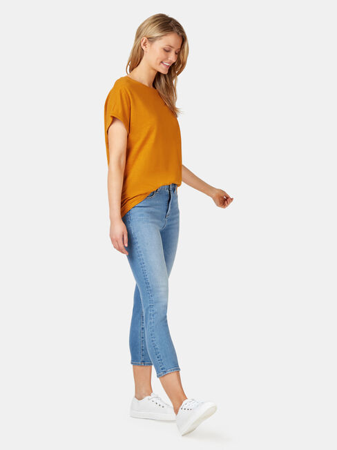 Drop Shoulder Tee, Inca Gold, hi-res