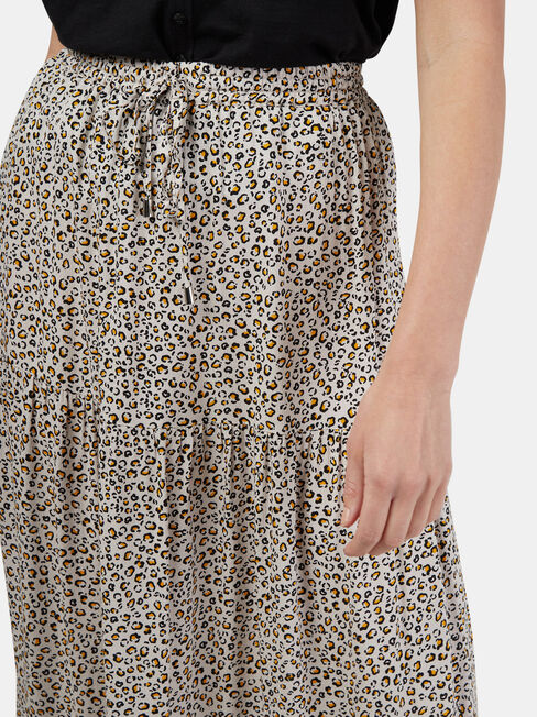 Ellen Tiered Skirt, Print, hi-res