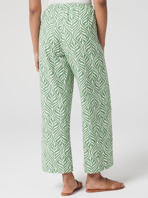 Tillie Wide Leg Pant, Green, hi-res
