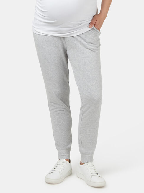 Louisa Drop Crotch Jersey Pant, Grey, hi-res