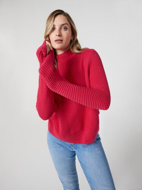 Carrie Cotton Crop Knit | Jeanswest