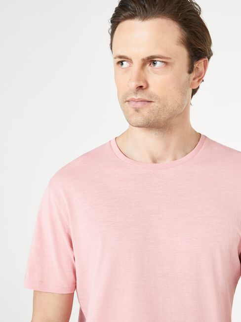 SS Pablo Slub Basic Tee, Dusty Pink, hi-res