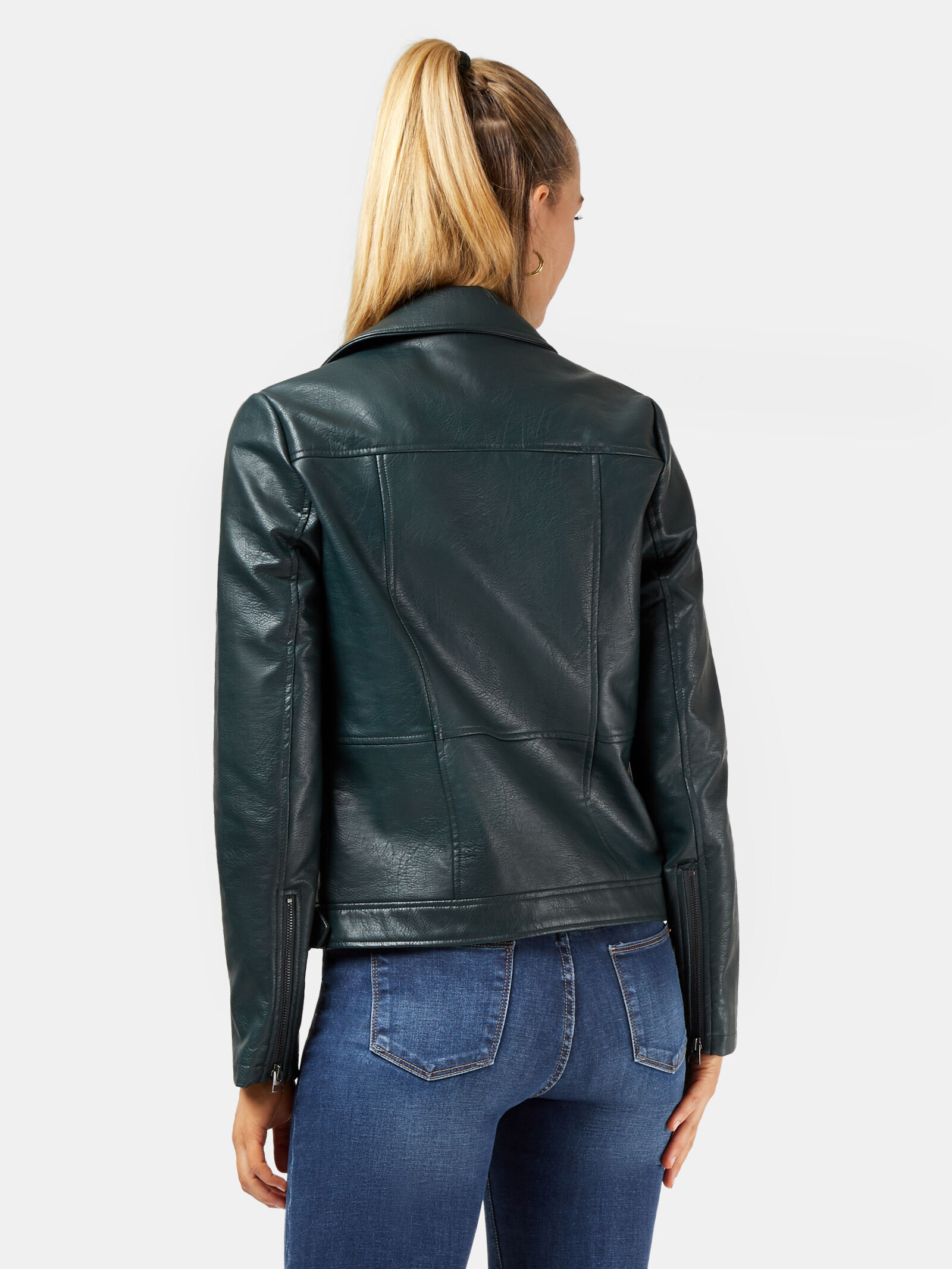 Jeans west shop leather jacket