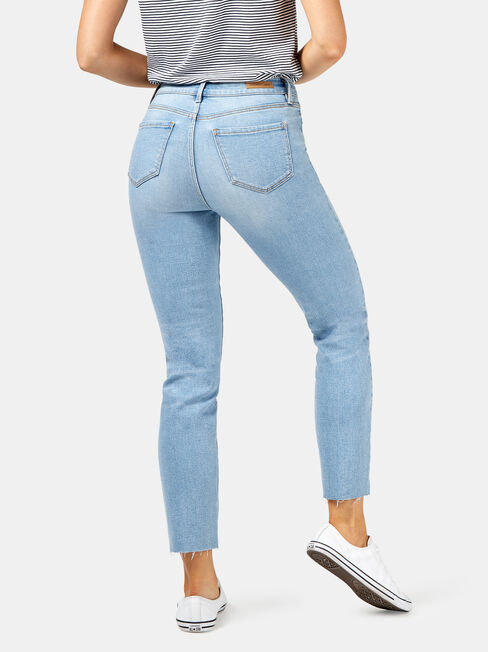 Joni Slim Raw Edge Jean, Light Indigo, hi-res