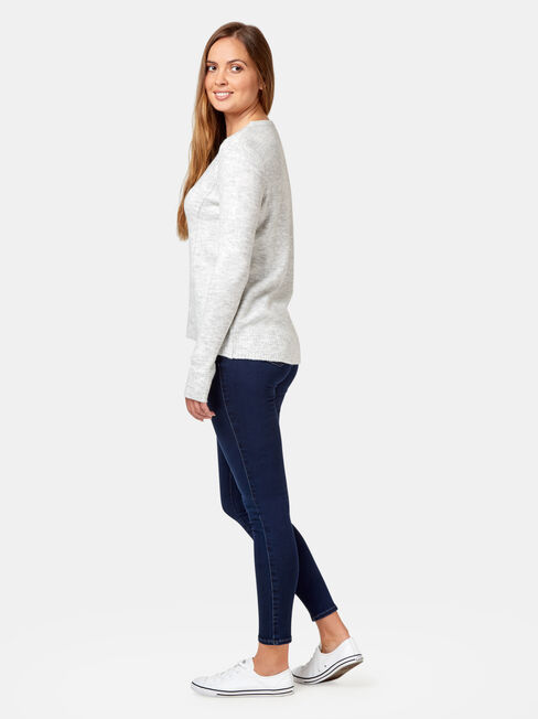 Willow High Low Pullover, Grey, hi-res