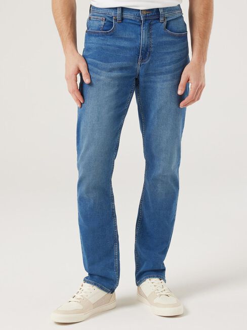 Slim Straight Knit Jeans, , hi-res
