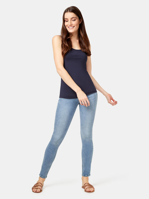 Lola Cotton Basic Tank, Purple, hi-res