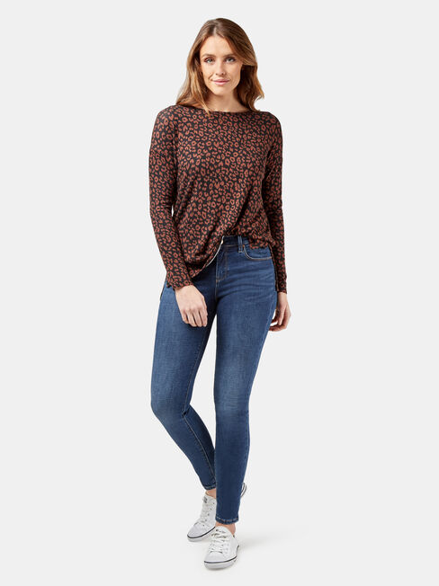 Sarah Soft Touch Pullover, Brown, hi-res