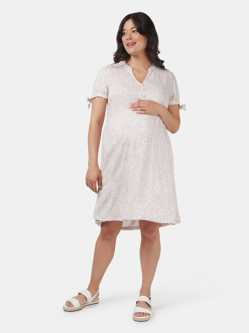 Pia Printed Maternity Dress