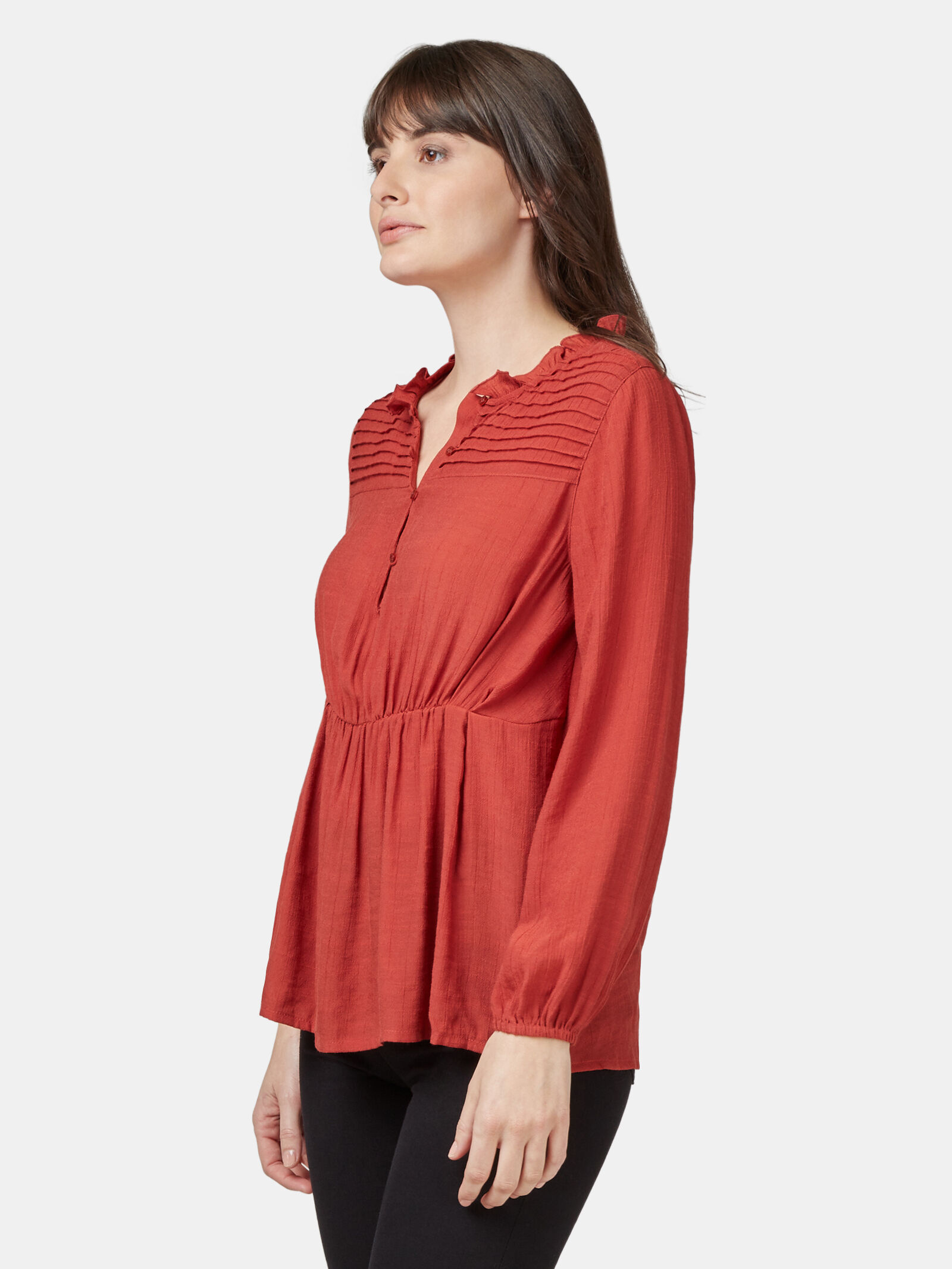 Peplum hotsell hem top