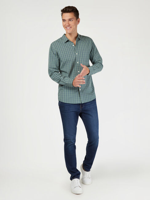 LS Slate Check Shirt, Stripe, hi-res